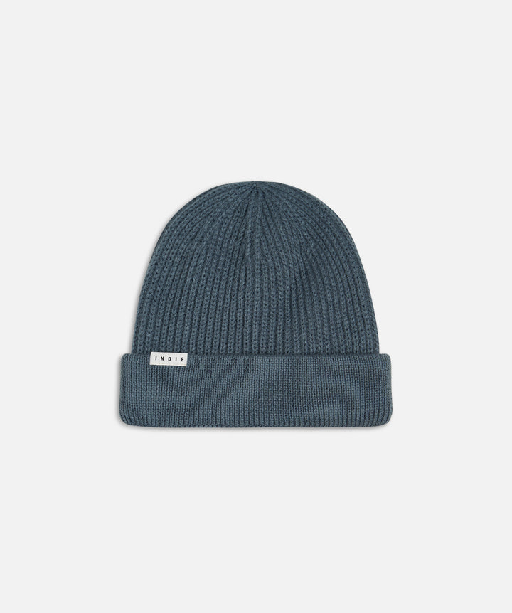 Roll Beanie - Lake Blue