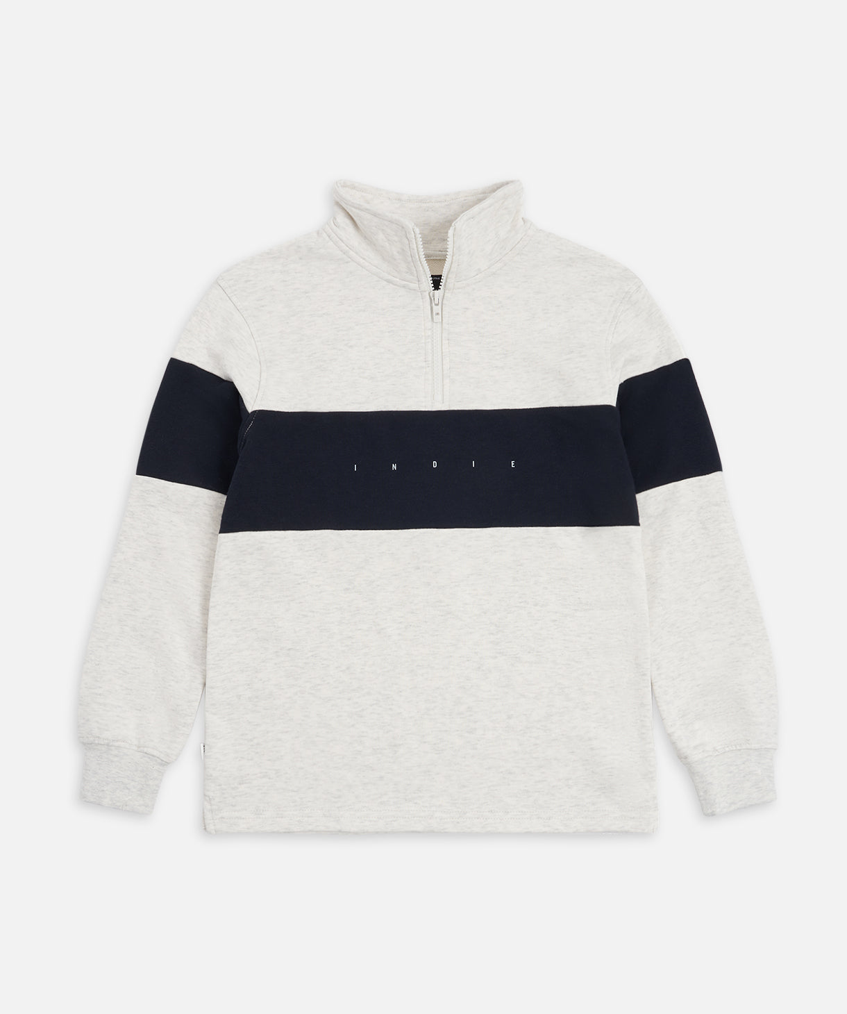 The Newhall Track Top - Light Grey Navy