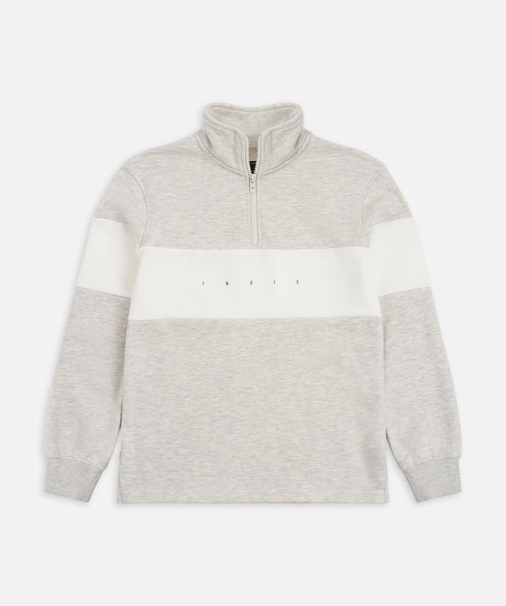 The Newhall Track Top - Oat/White