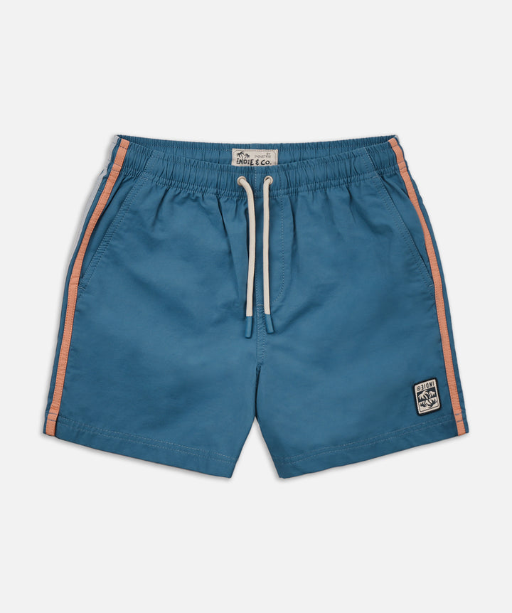 The All Day Stripe Swim Trunk - Cobalt