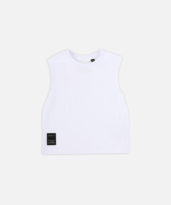 Indie Muscle Tee - White