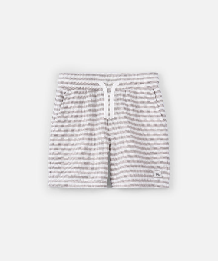 The Bergen Short - White/Mushroom