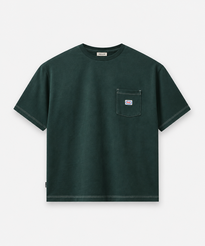 The Millenium Tee - Washed Emerald
