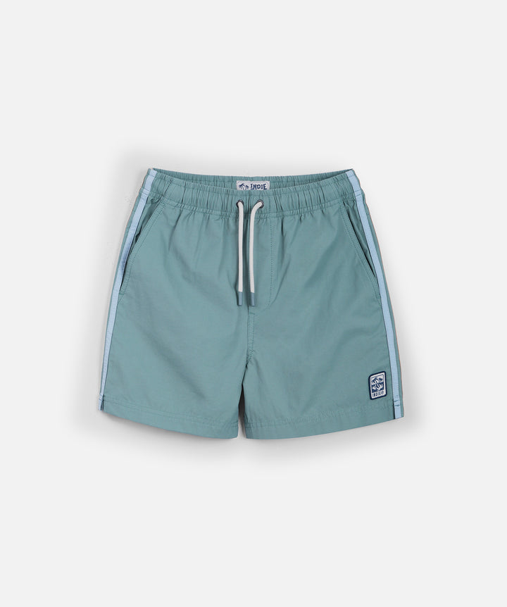 The All Day Stripe Swim Trunk - Algae