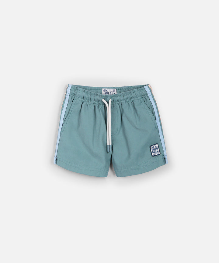 The All Day Stripe Swim Trunk - Algae