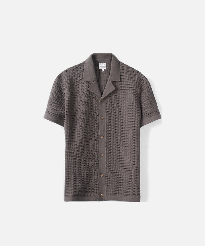 The Montage S/s Shirt - Bark