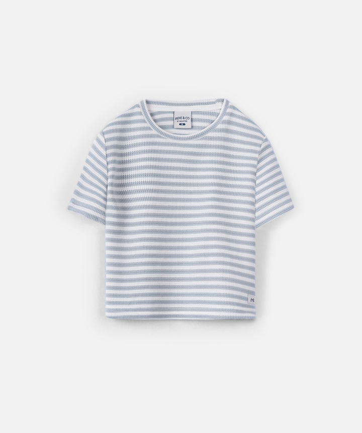 The Bergen Tee - White/Steel