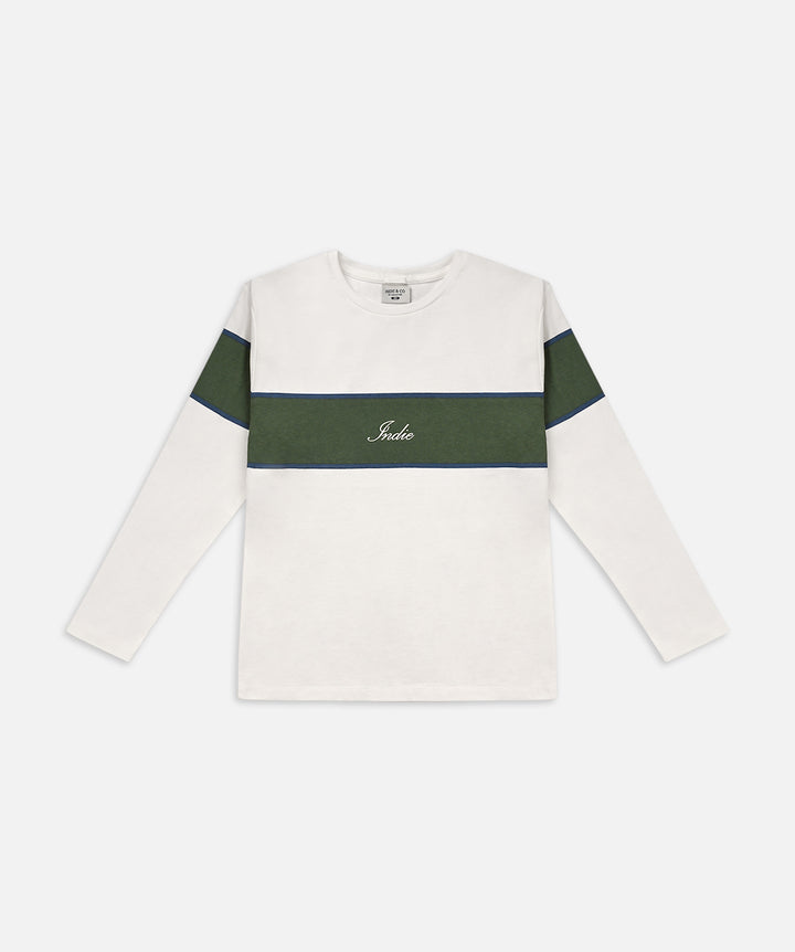 The Ranger L/s Tee - Chalk/Green