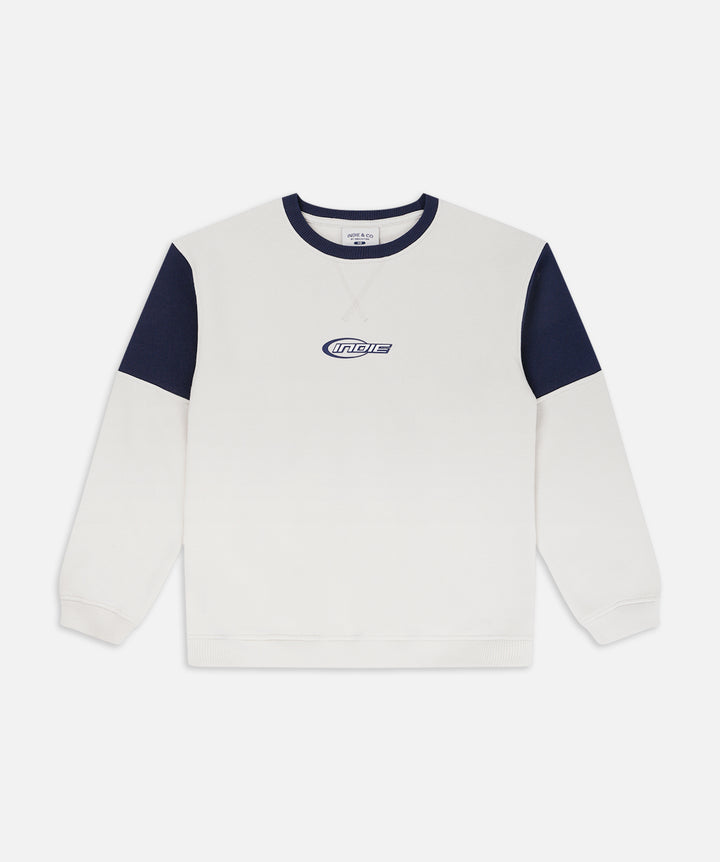 Indie-Kids-The-Hunter-Sweat-Off-White/Navy