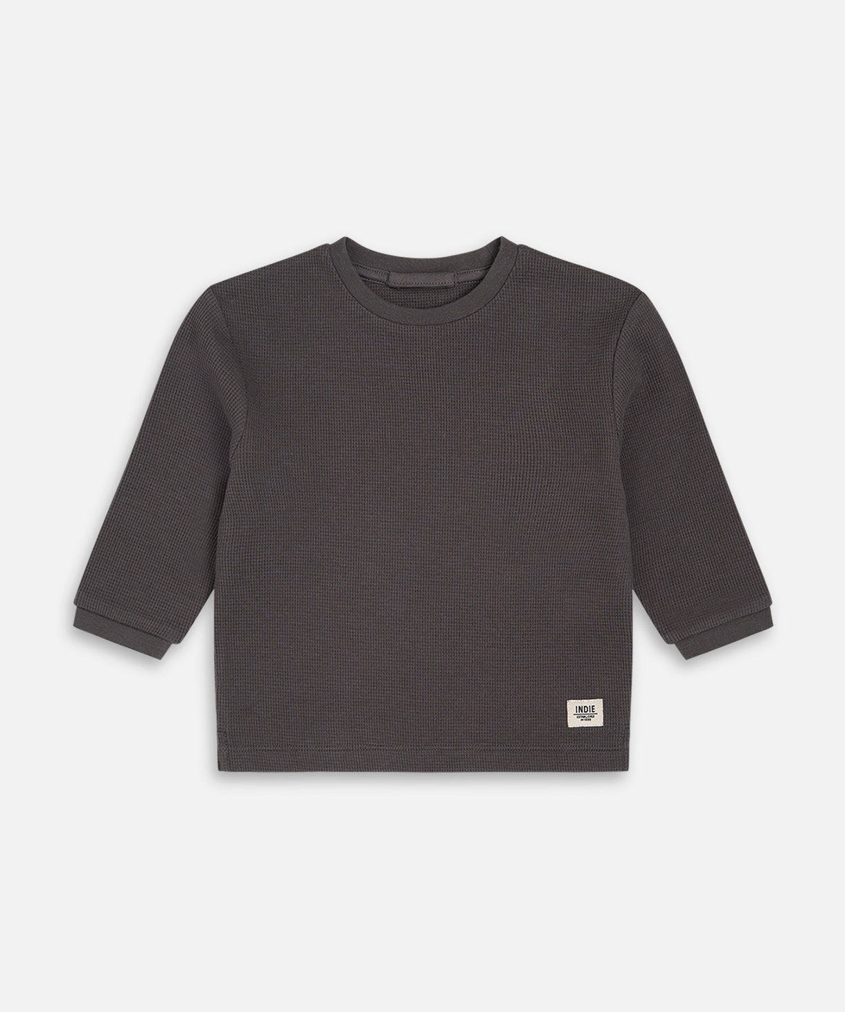 The Indie Eastport Waffle L/s - Onyx