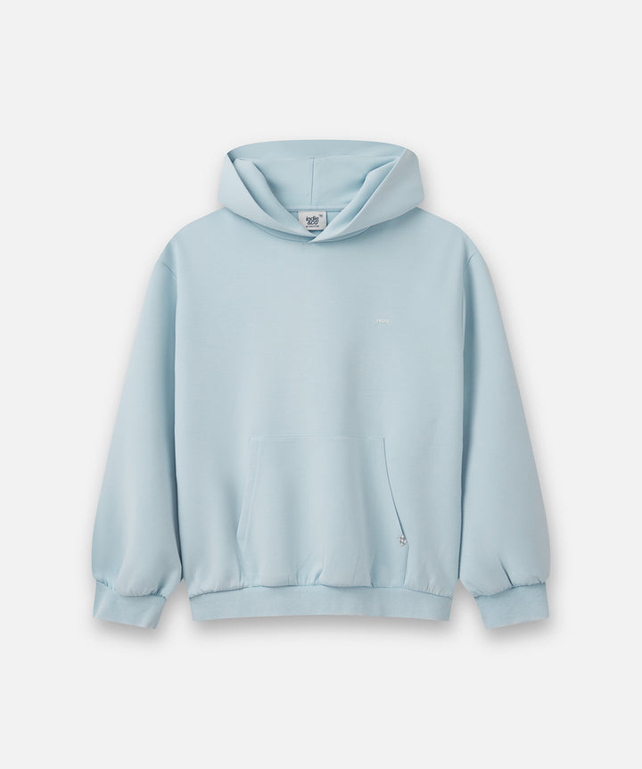 The Washed Tech Hoodie - Pale Blue
