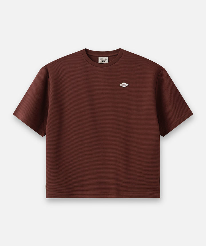 The Detroit Ribbed Tee - Redwood 27
