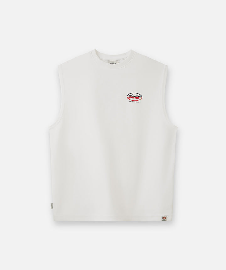 The Backton Muscle Tee - Winter White
