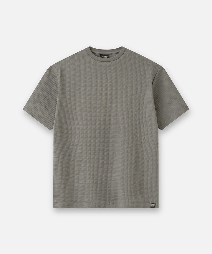 The Mayer Waffle Tee - Asphalt