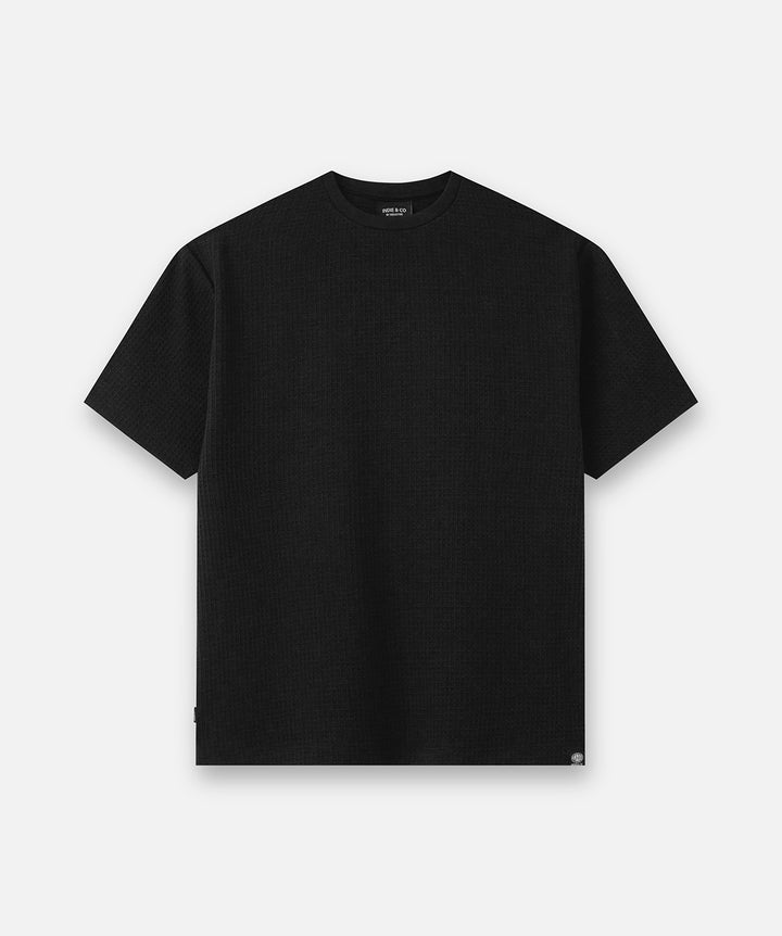 The Mayer Waffle Tee - Black