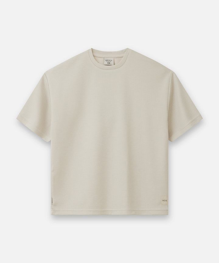 The Tech Flynn Waffle Tee - Bone