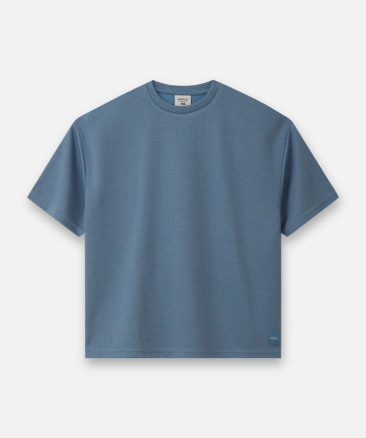 The Tech Flynn Waffle Tee - Cornflower