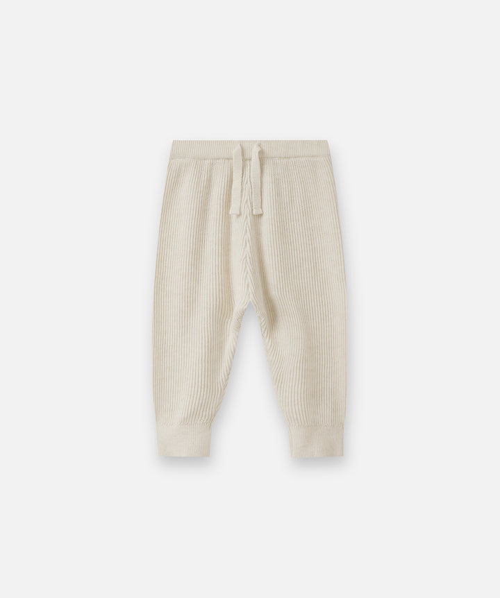 The Summit Knit Trackie - Lt Oat Marle