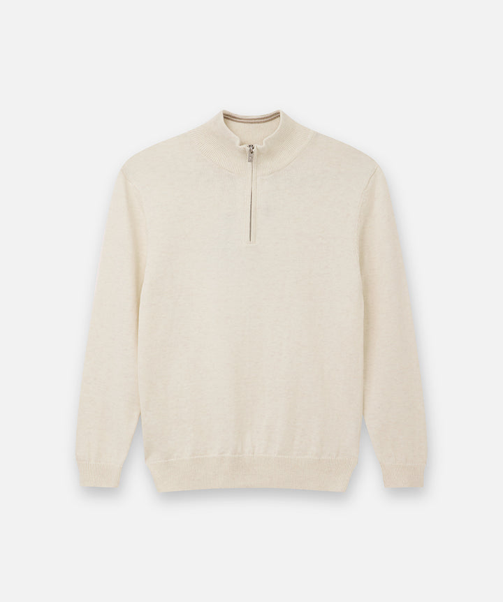 The New Lakewood Knit - Lt Oat Melange
