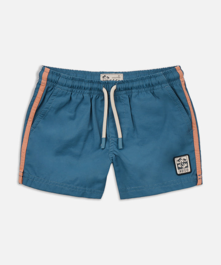 The All Day Stripe Swim Trunk - Cobalt