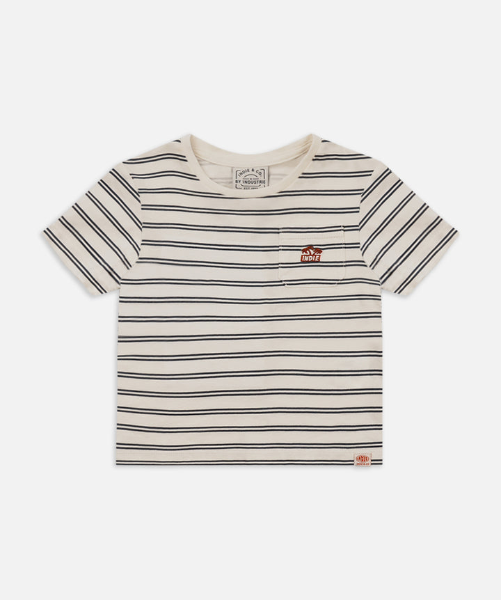 The Francisco Tee - Cream Navy